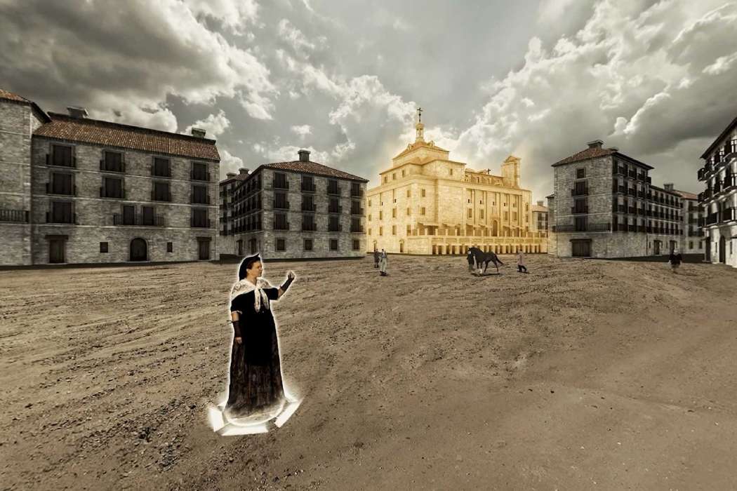 Recreación histórica en realidad virtual de una plaza de Madrid