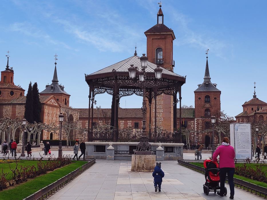 Gazebo in Plaza de Cervantes, Alcala de Henares