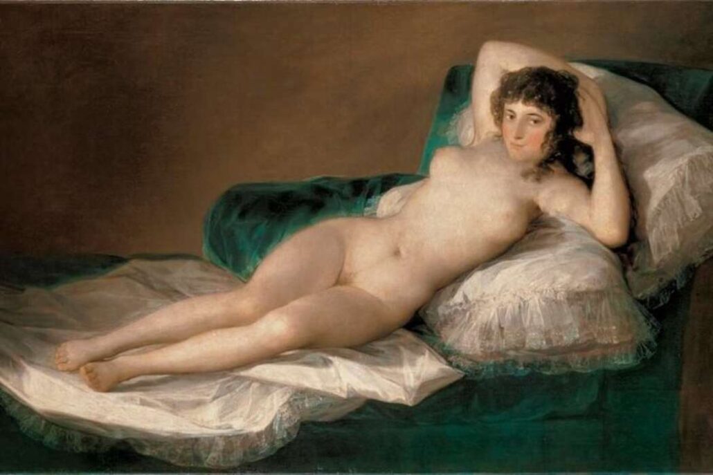 La maja desnuda painting by Goya at the Prado Museum