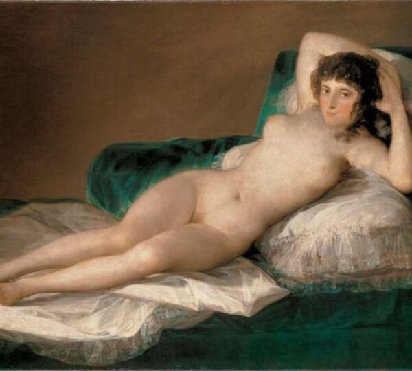 La maja desnuda painting by Goya at the Prado Museum