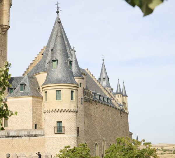 Fairytale towers of the Alcázar castle in Segovia, Spain