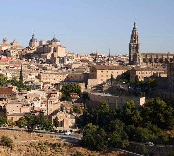 Panoramic skyline view of Toledo, Spain